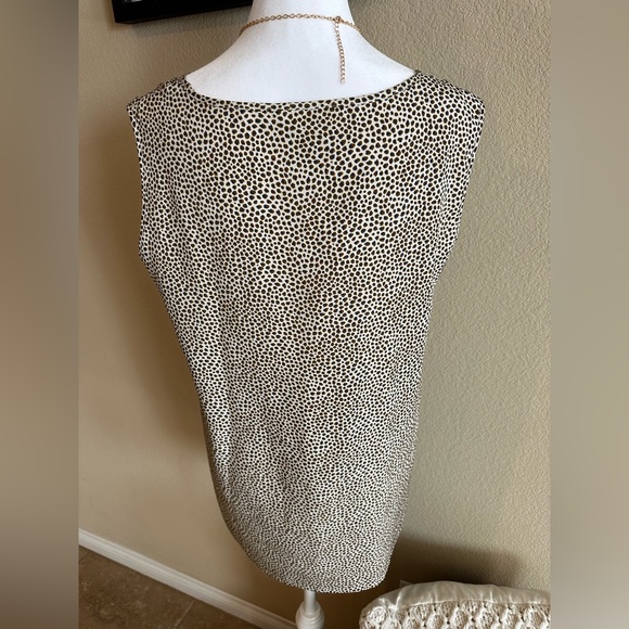 Mayerline Women’s Leopard Print Sleeveless Blouse - Size L - Picture 2 of 5